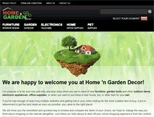 Tablet Screenshot of homengardendecor.com